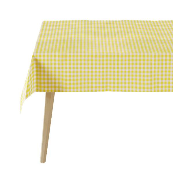 Rutig duk efter mått - Yellow check - D1023.
